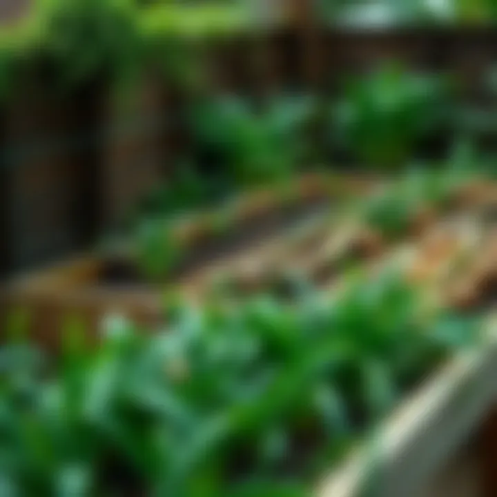 A raised bed garden specifically designed for onion cultivation.