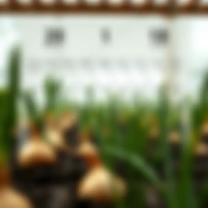 An illustration of seasonal planting calendar for onions.