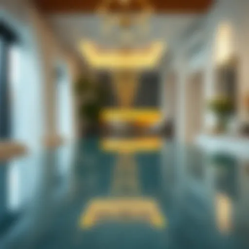 The Elegance of Reflective Glass in Modern Interiors Reflective glass surface enhancing modern interior design.