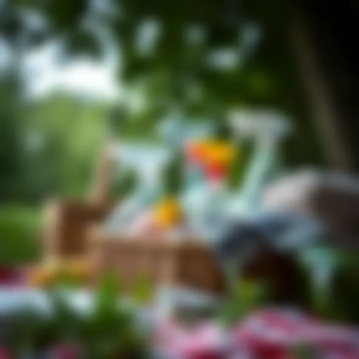 Essential cleaning supplies for after a picnic