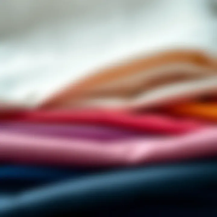 Various polyester fabric samples