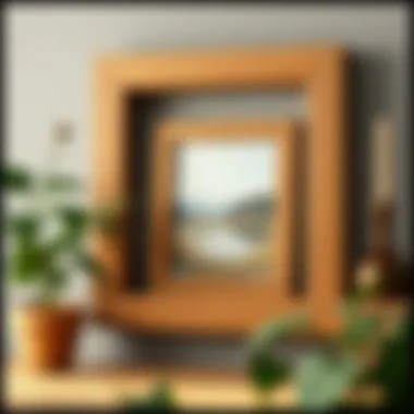 Innovative use of reclaimed wood in crafting unique picture frames.