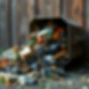 Composting Organic Waste Illustration of organic waste composting