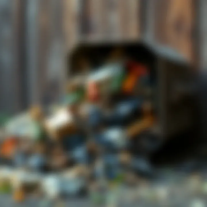 Composting Organic Waste Illustration of organic waste composting