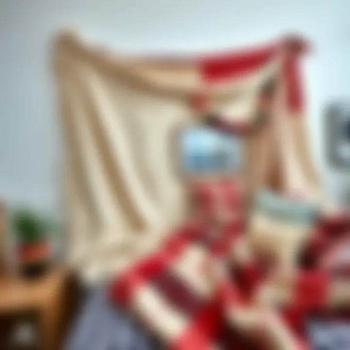 Upcycled fabric creating stunning wall art