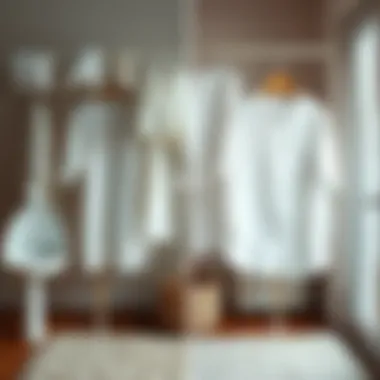 Before and after comparison of white laundry