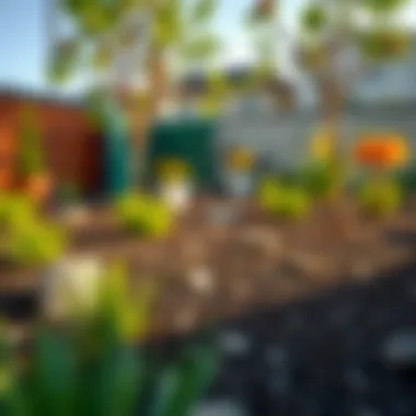 A creative garden project utilizing rocky soil for landscaping