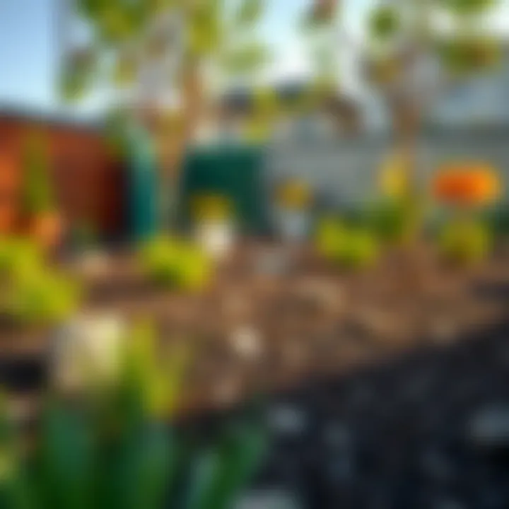 A creative garden project utilizing rocky soil for landscaping