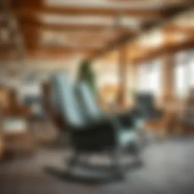 Diverse Styles of Rocking Chairs Various styles of rocking chairs displayed in a gallery