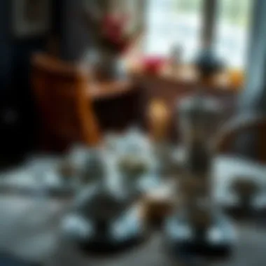 A Welcoming Tea Table Setting A beautifully arranged tea table with samovar