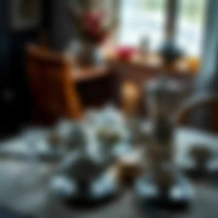 A Welcoming Tea Table Setting A beautifully arranged tea table with samovar