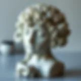 Artistic ceramic sculpture showcasing intricate details