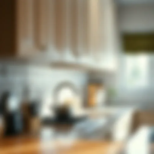 Brilliance of Clean Cabinets Shiny kitchen cabinet reflecting light