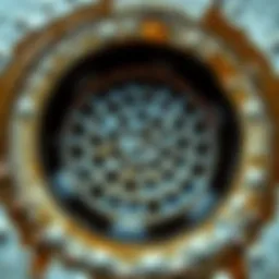 A clear view of a shower drain before any maintenance
