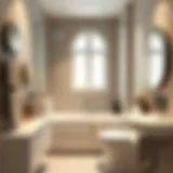 Elegant small bathroom design showcasing modern aesthetics