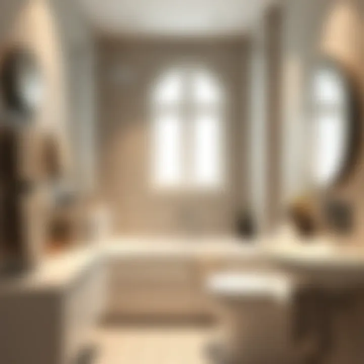 Elegant small bathroom design showcasing modern aesthetics