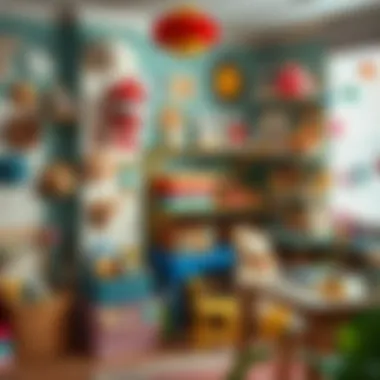 DIY project ideas displayed in a small child's room, showcasing creativity and fun