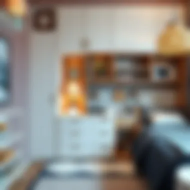 Innovative storage solutions integrated into a small child's room to maximize space