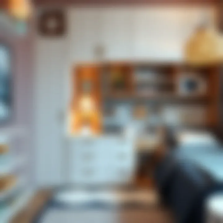 Innovative storage solutions integrated into a small child's room to maximize space