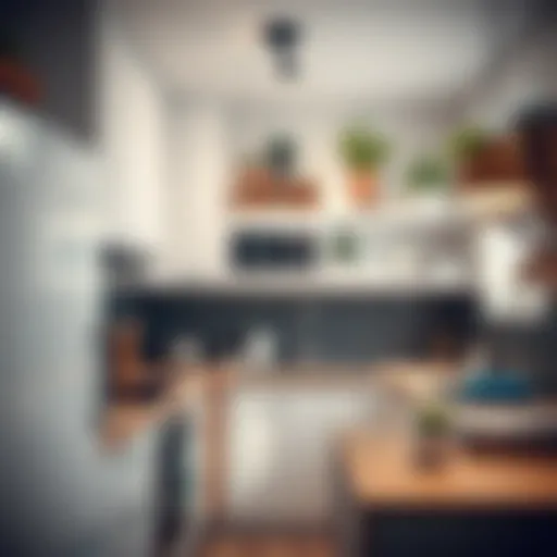 Efficient use of vertical space in a small kitchen