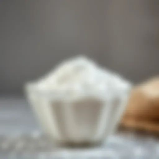 Sodium bicarbonate in a bowl ready for cleaning