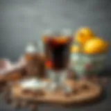 Ingredients needed for iced coffee