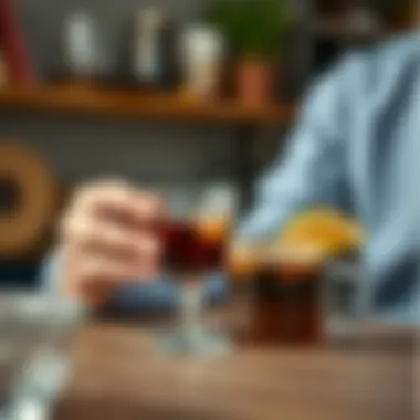 Savoring a glass of iced coffee