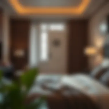 Stylish bedroom design with strategic door placement