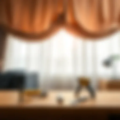 Necessary tools for installing foam curtains