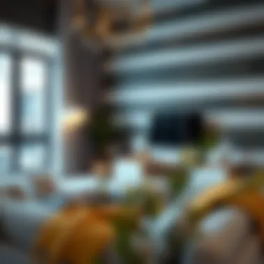 Stylish application of decorative strips in home decor