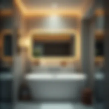 Seamless Bathroom Design with Elegant Fixtures Elegant bathroom with seamless fixtures