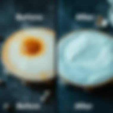 Before and after comparison of tambourine cleanliness