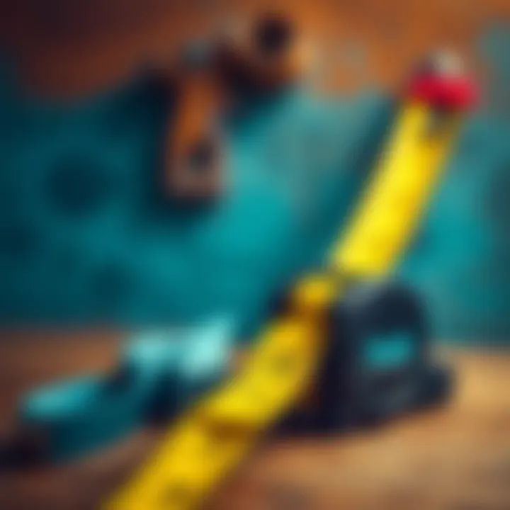 Measuring Tape Tool used for measuring dimensions accurately