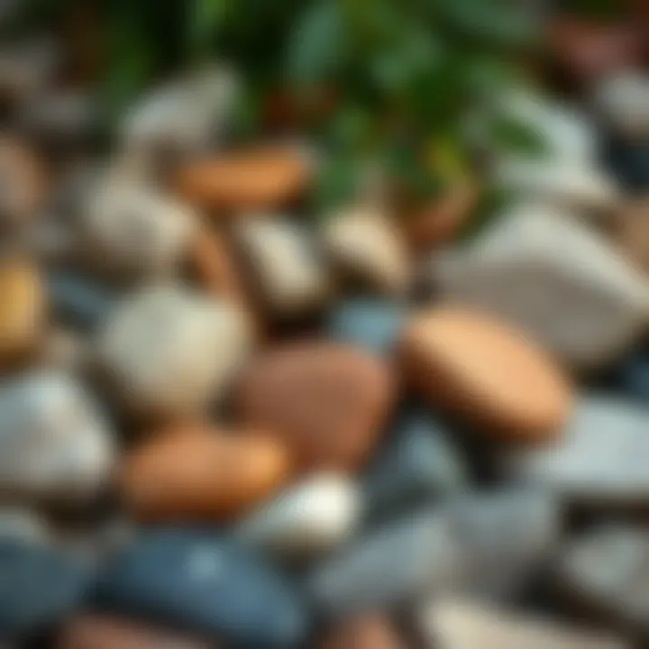 A collection of selected stones ready for painting