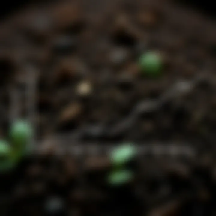 Graph depicting the chemical properties of various soils