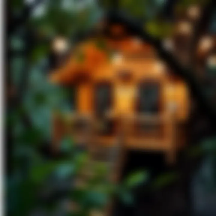 Aesthetic use of natural materials in tree house design