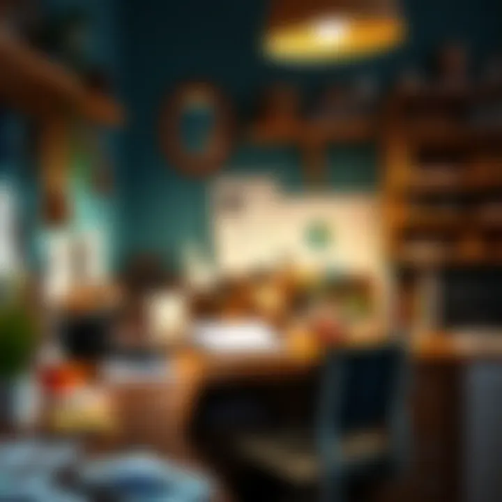 A creative workspace showcasing crafting supplies for personal touches