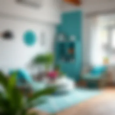 Creative DIY projects incorporating turquoise elements for home decoration