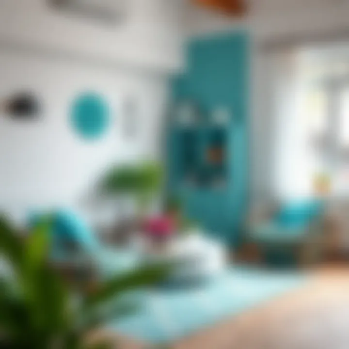 Creative DIY projects incorporating turquoise elements for home decoration