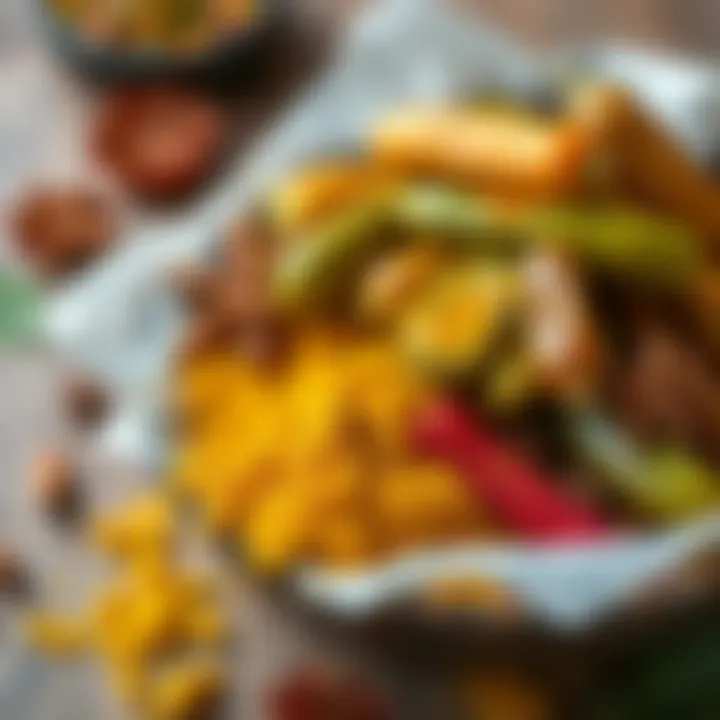 A vibrant array of pickles and spices illustrating the essence of pickle powder