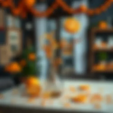 Creative DIY with Orange DIY project showcasing creative use of orange materials