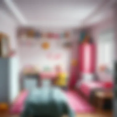 Creative storage solutions in kids' bedroom