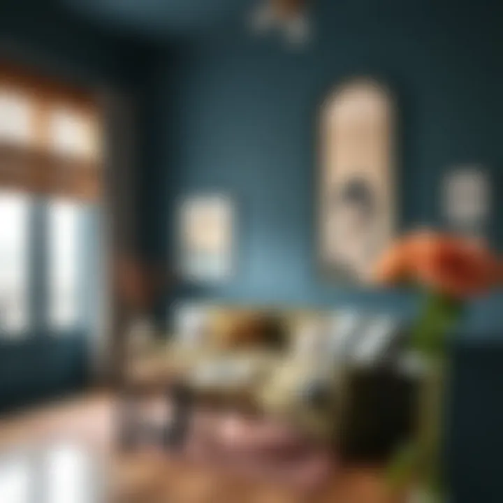 Interior showcasing harmonious color combinations