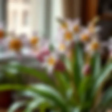 Creative DIY project featuring long-leaved flowers