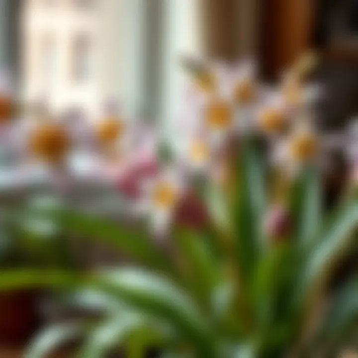 Creative DIY project featuring long-leaved flowers