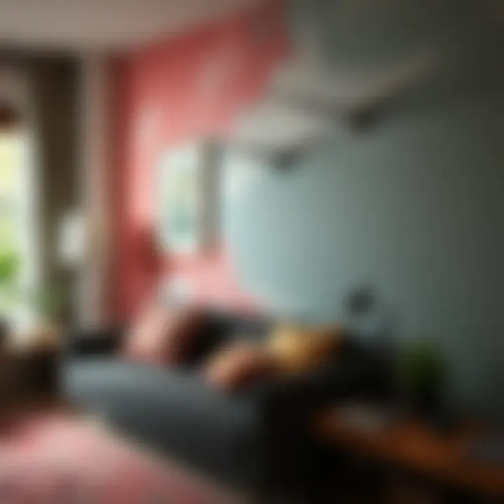 Creative wall design with paint