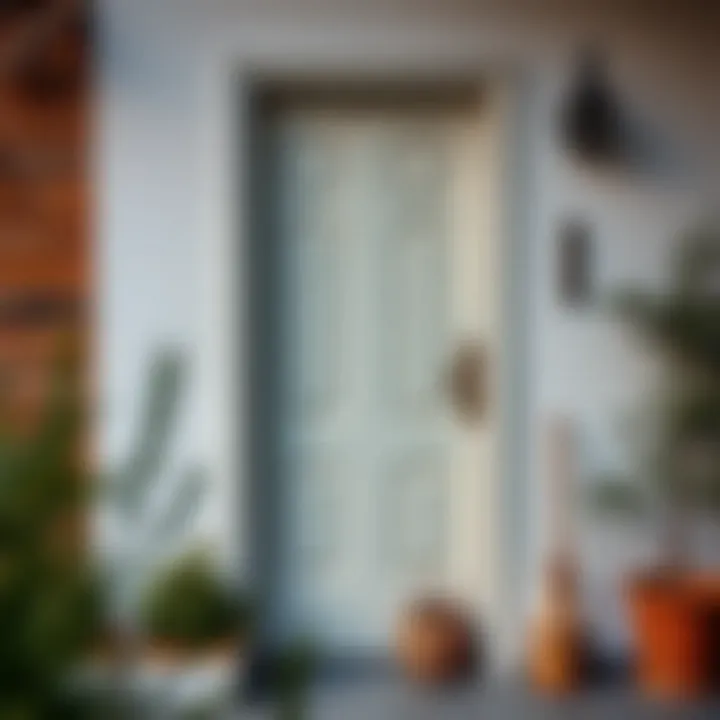 A well-maintained PVC door demonstrating longevity and care