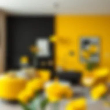 Applications of yellow in modern home decor