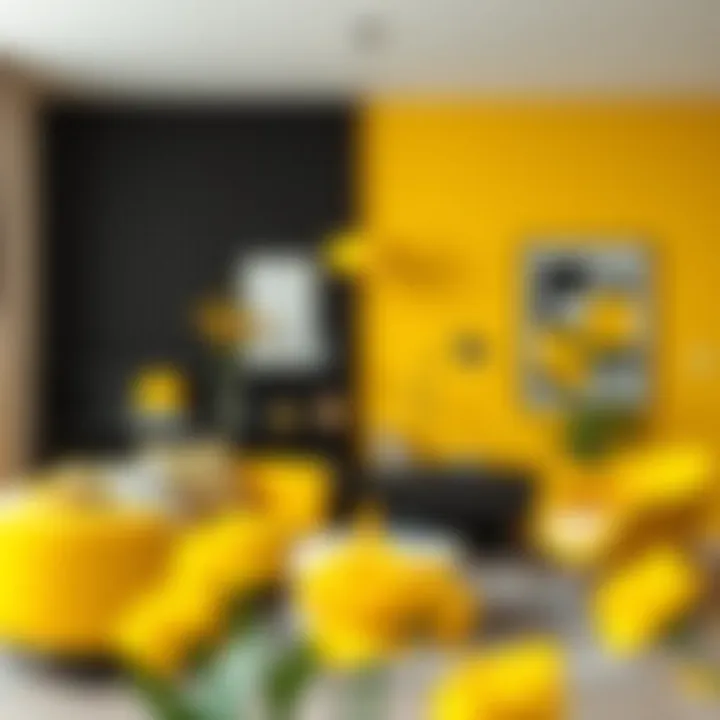 Applications of yellow in modern home decor