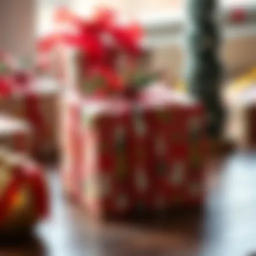 Creative wrapped gift with a personal touch